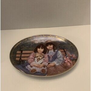 Vintage BRADFORD EXCHANGE Sisters Share Springtime Hope Collector's Plate #3781A
